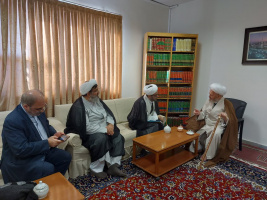 دیدار دکتر مهدویزادگان با آیت الله سبحانی